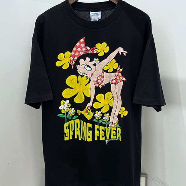 90'S BETTY BOOP_ made in U.S.A (L)