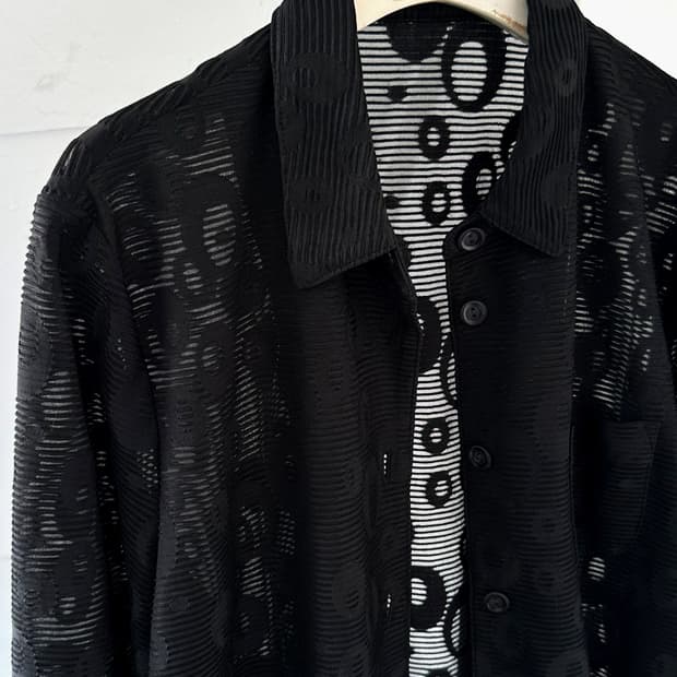 See-through design pattern 3/4 shirket