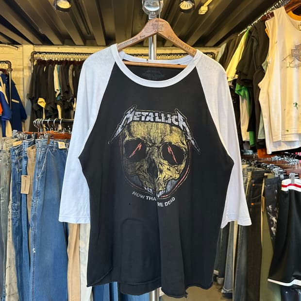 메탈리카 락밴드 프린팅 티셔츠