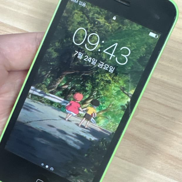 아이폰5c 그린 색상 32gb 판매해요 배터리 교체 했어요.!!