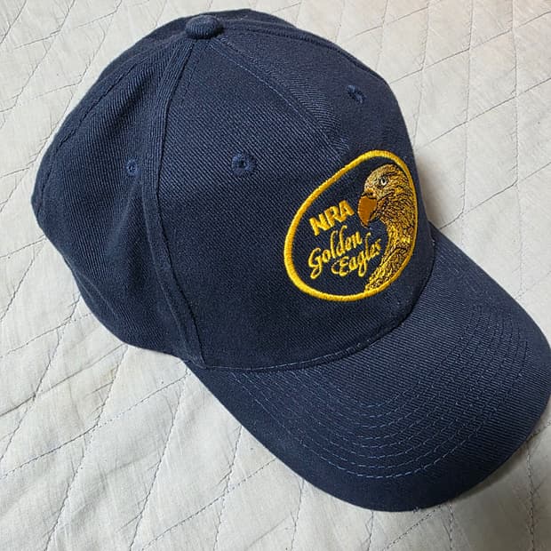 [OS] 빈티지 NRA 골든 이글 라운드 6패널 볼캡 네이비