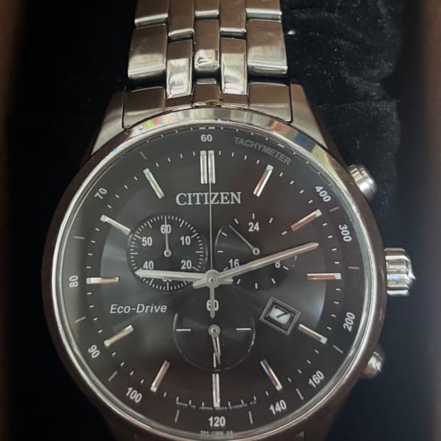 CITIZEN 시티즌 에코 드라이브 크로노그래프 AT2140-55E