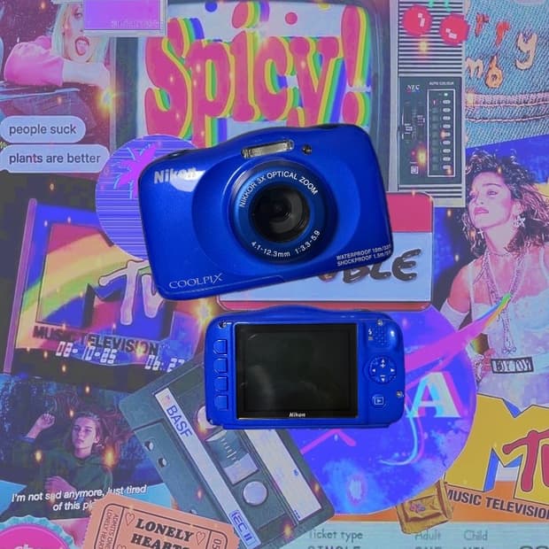 💙박스품/새상품급!)니콘 NIKON COOLPIX S33 빈티지 디카