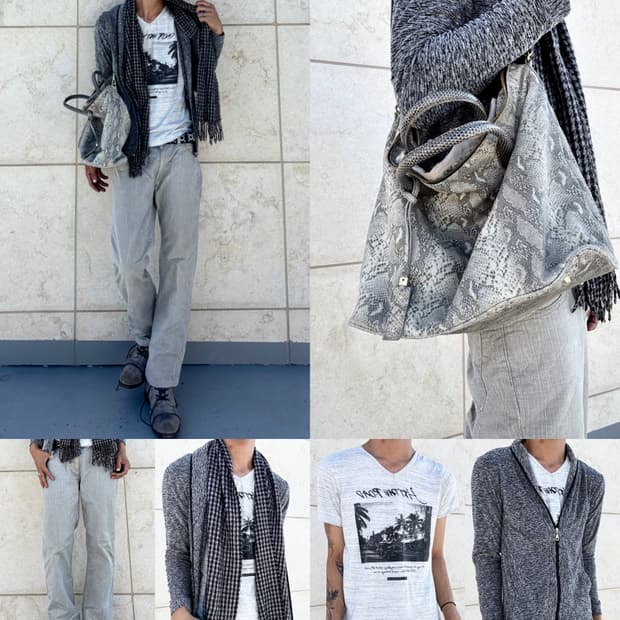“Schlussel” Grey straight-Fit Pants