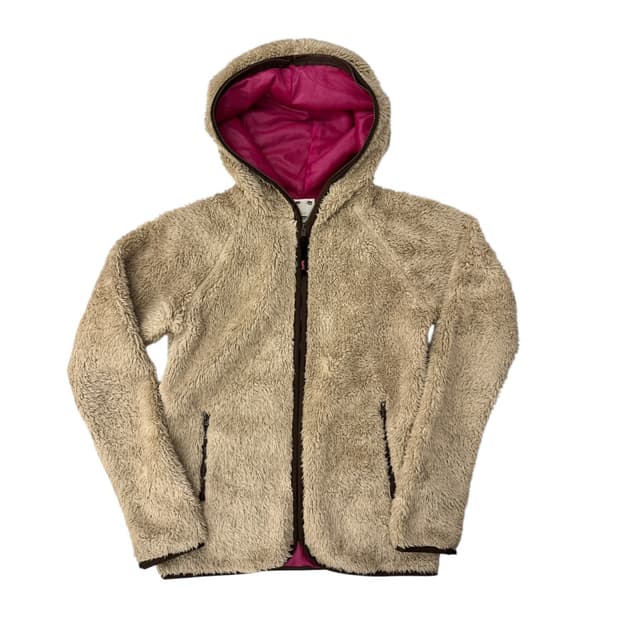 X-GIRL 엑스걸 플리스 후드 자켓 베이지