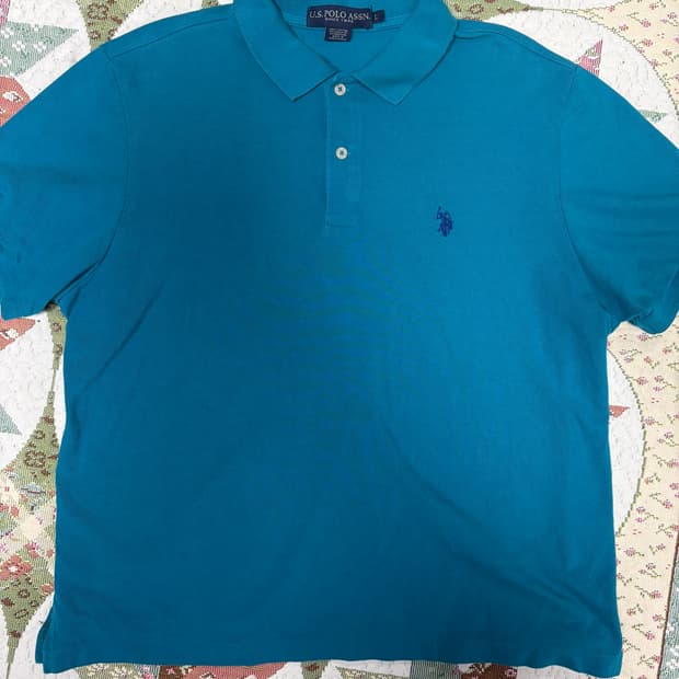 US POLO ASSN 유에스폴로 반팔 청록색