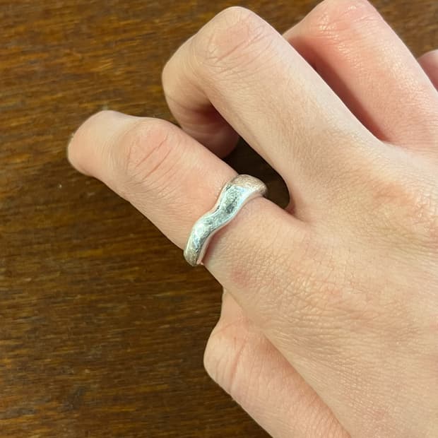 새상품 여성 신주 불규칙 반지 