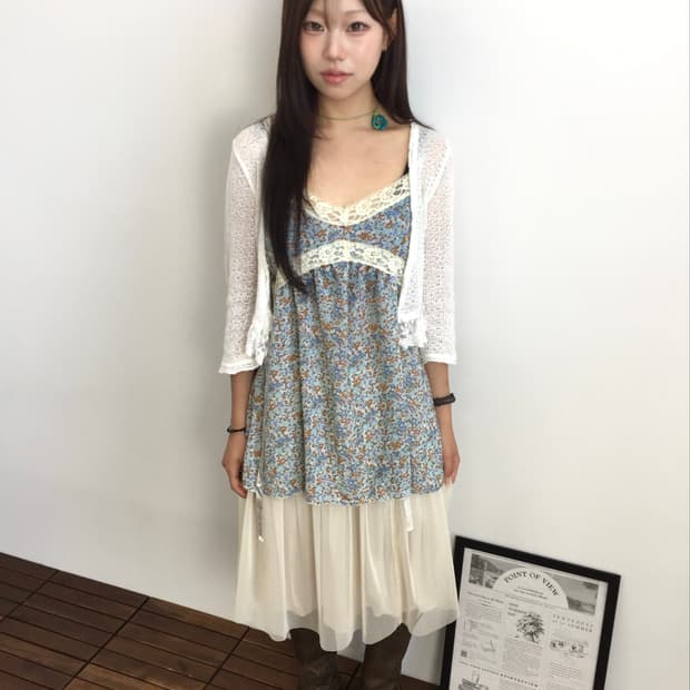 ☘️🩵🌸 데일리 잔꽃무늬 코디세트(3pc)