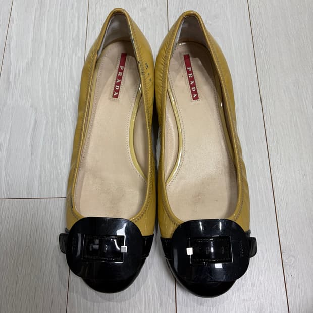 프라다 옐로우 슈즈