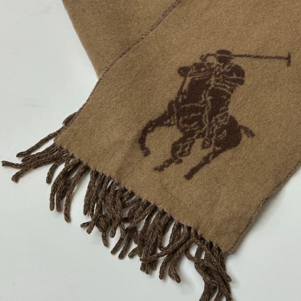 Polo 폴로 랄프로렌 브라운 머플러  