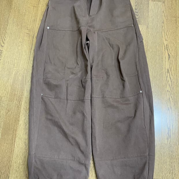 스웨그 카펜터 더블니 팬츠 브라운 os