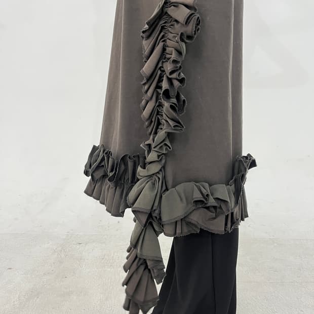 Suno kuwahara frill skirt