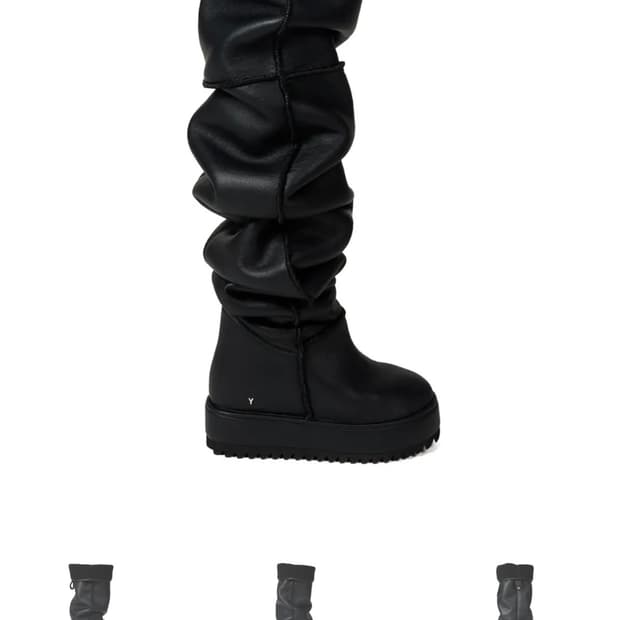 Yello 블랙 어그 부츠