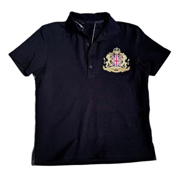 Union Jack Embroidery Polo T-Shirt