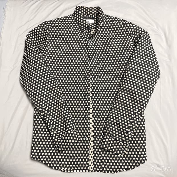 ami x 꼬르소꼬모 도트 셔츠