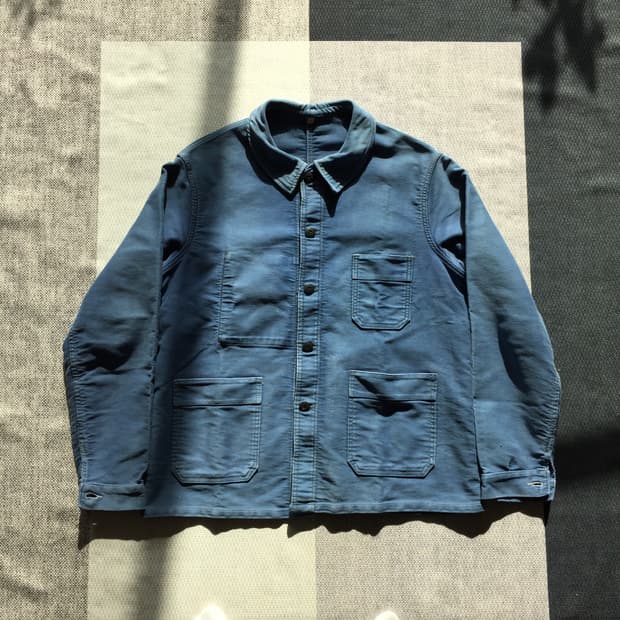 60s 르몽생미셸 몰스킨 프렌치워크 자켓