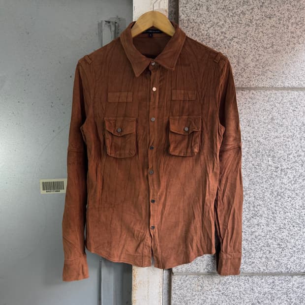 어나더샵 투포켓 웨스턴 스웨이드 셔츠