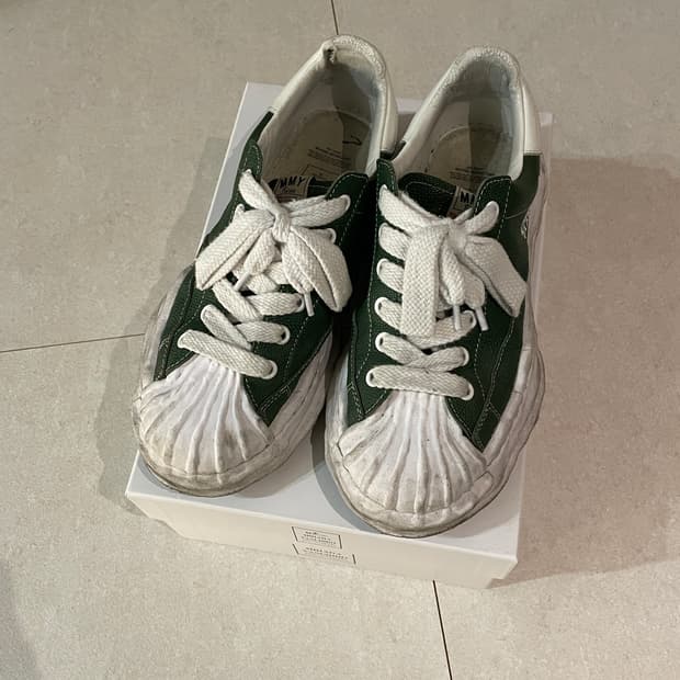 [290size]미하라 야스히로 블레이키 OG 솔 엠보스 레더 그린