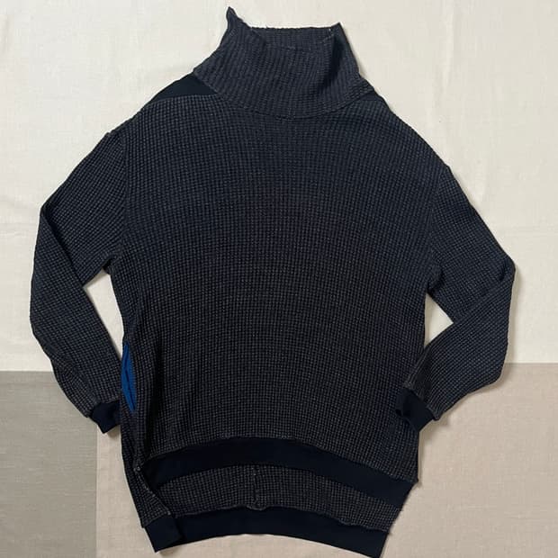 Leh 와플 하이넥 써멀 터틀넥 beatnik turtle sweater