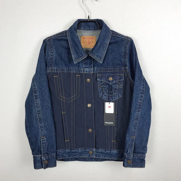 트루릴리젼 나일론 데님 트러커 자켓 새상품 여성S (90)