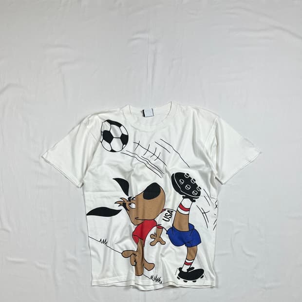 90‘s 92년도 usa 94 월드컵 마스코트 반팔티