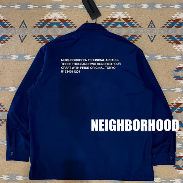 [L] 네이버후드 클래식 워크셔츠 네이비 