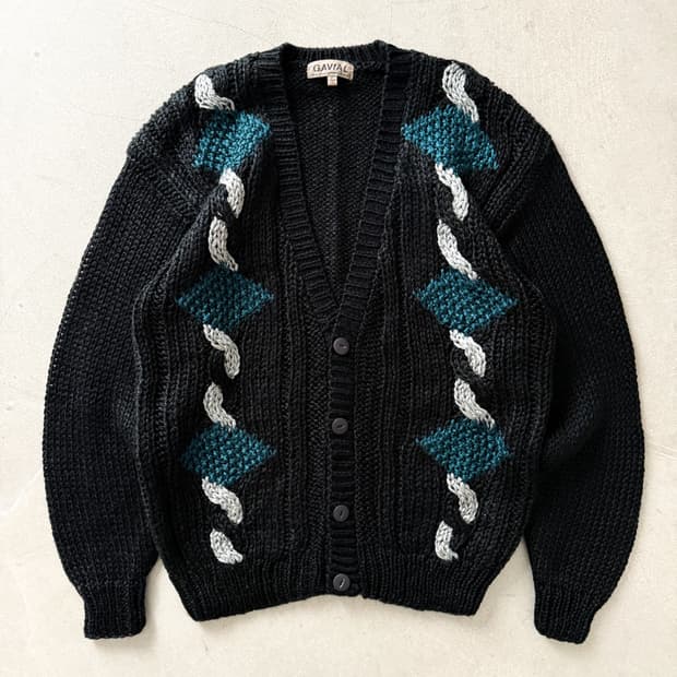Gavial Acrylic Pattern Sweater Cardigan