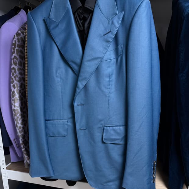 (명작,강추)톰포드 쉘튼 사파이어 블루 자켓 블레이져 수트