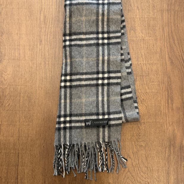 Cashmere 빈티지 캐시미어 체크 머플러