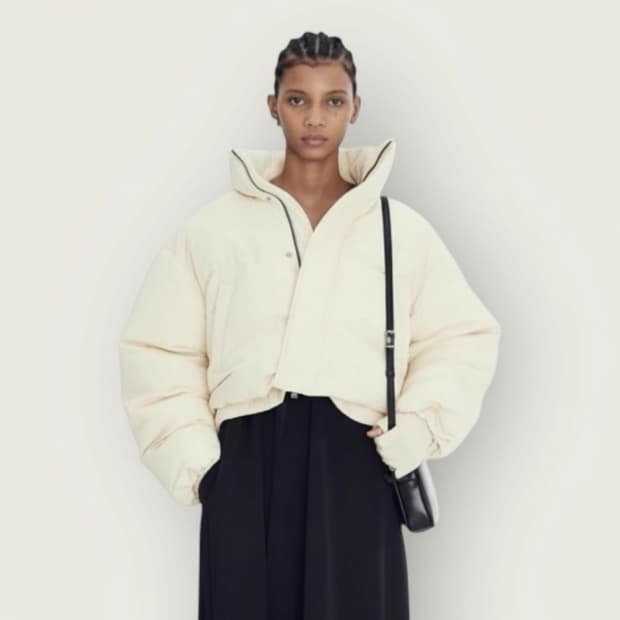 렉토 버틀러 푸퍼 숏 크롭 패딩