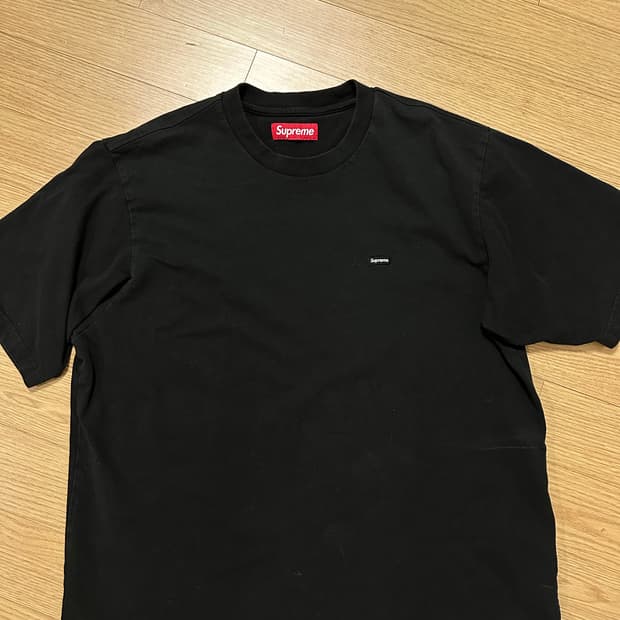 슈프림 박스로고 반팔 블랙 