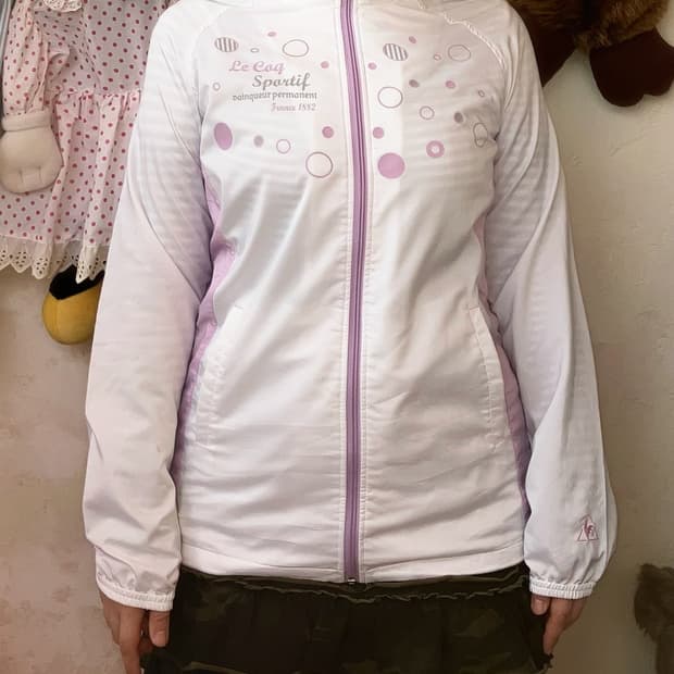 르꼬끄 도트 바람막이