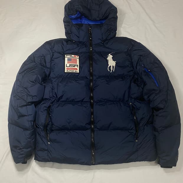 폴로랄프로렌 빅포니 성조기 패딩