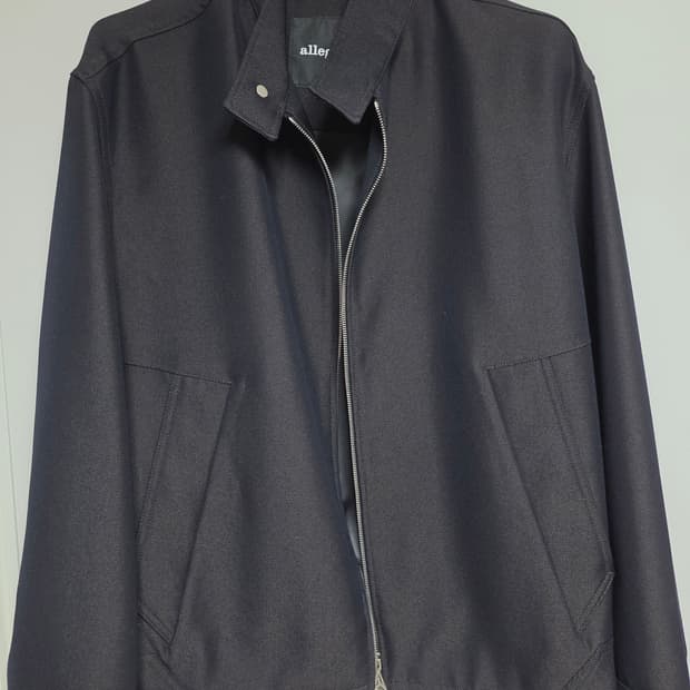 알레그리 블랙x브라운 투톤 헤링턴 점퍼