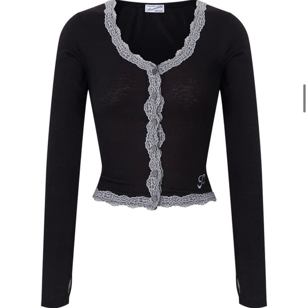 플리즈노팔로우 Mila Lace Long Sleeve Top