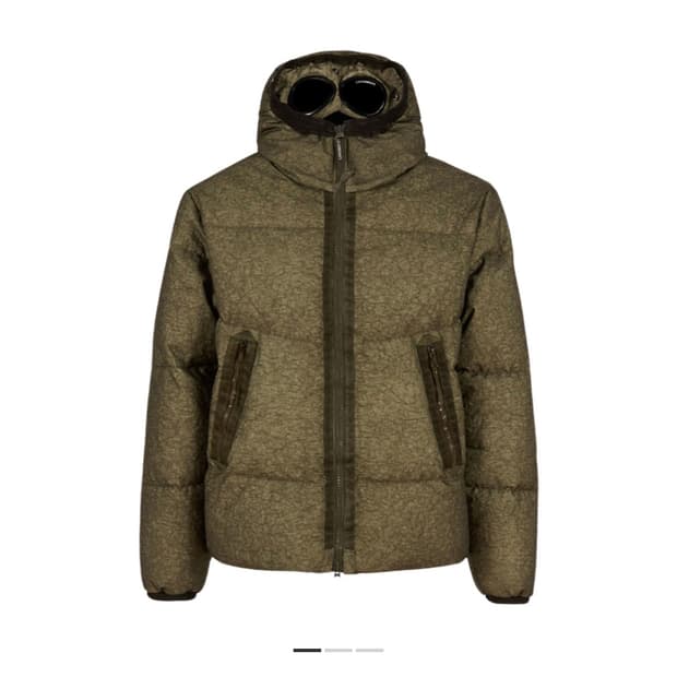 CP 컴퍼니 코 테드 고글 다운 자켓 패딩 아이비 그린 46