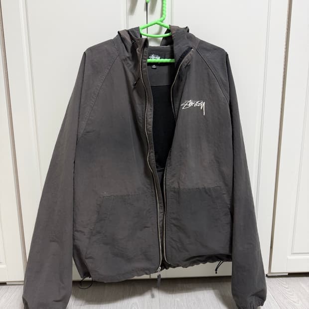 스투시 웨이브 다이 비치 쉘 자켓 블랙 M