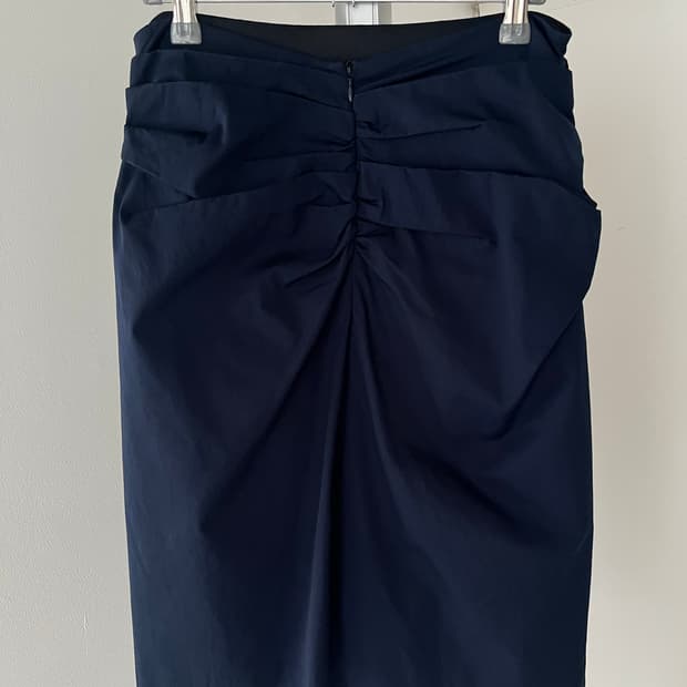 drape cotton skirt