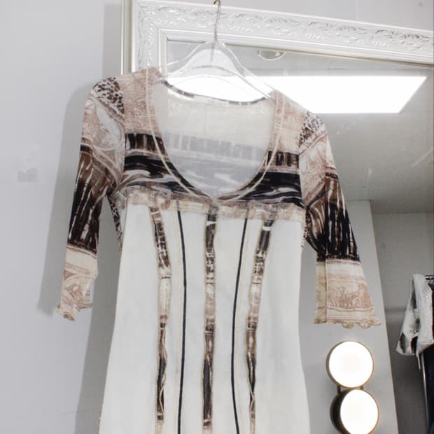 Sheer Pattern Blouse(MADE IN ITALY)