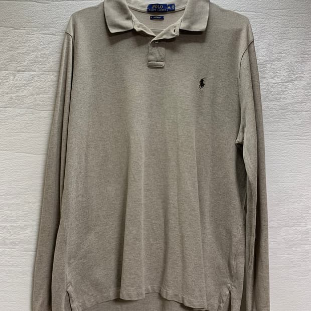폴로 랄프로렌 긴팔 카라티 XL 회갈색