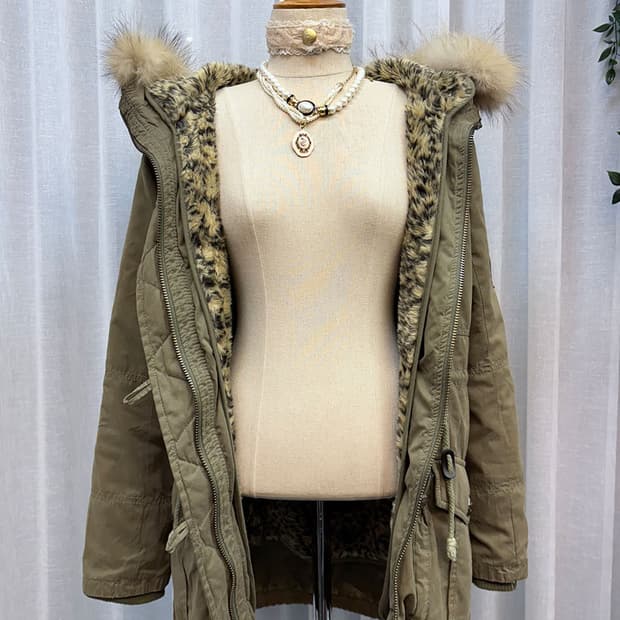 레오파드 내피분리 야상