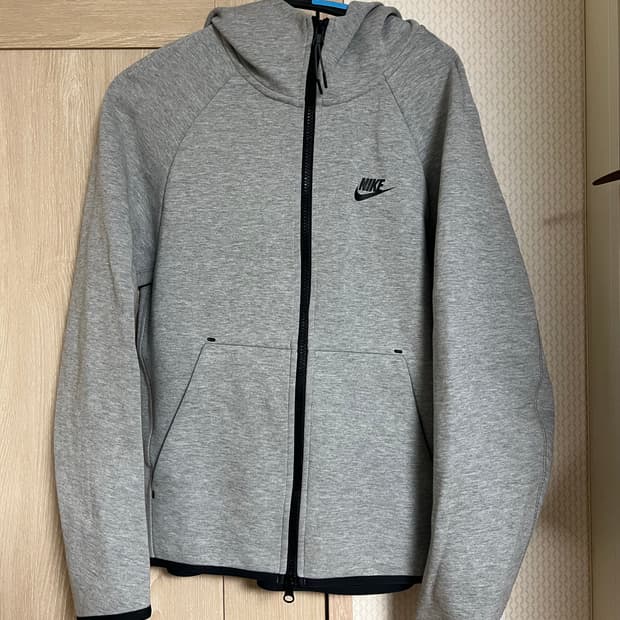 나이키 그레이 테크팩 후드집업