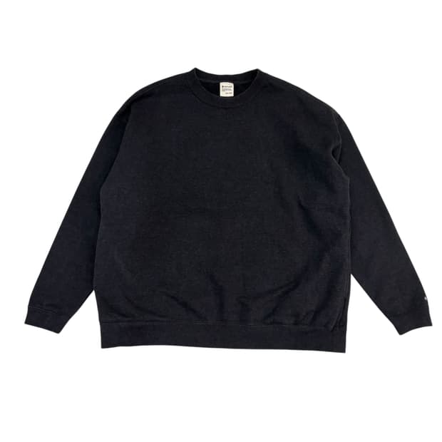 스노우피크 챠콜 리사이클드 코튼 스웻셔츠