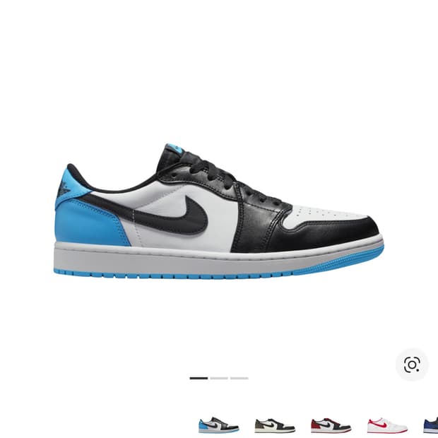 [280] 나이키 조던 1 레트로 로우 OG 블랙 앤 다크 파우더 블루