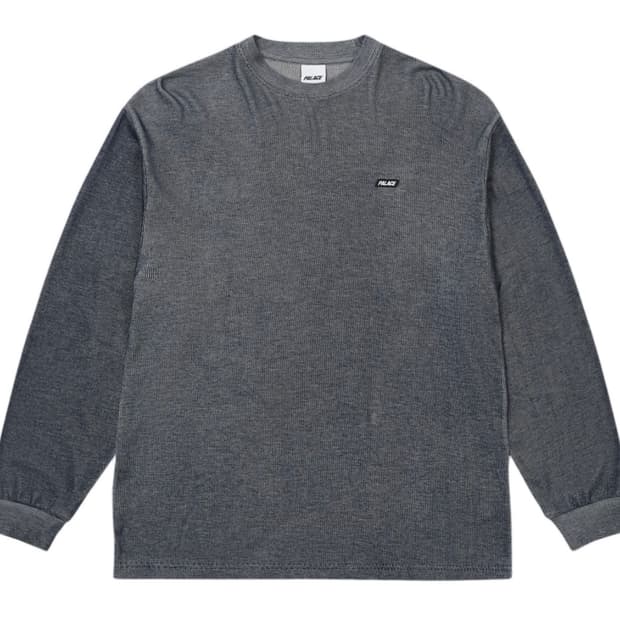 [L] 팔라스 렌티큘러 롱슬리브 네이비 그레이