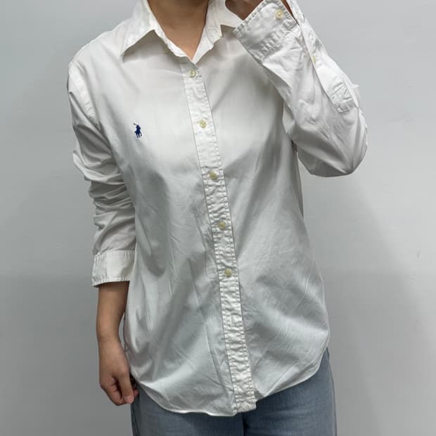 [M] 폴로 클래식핏 화이트 셔츠