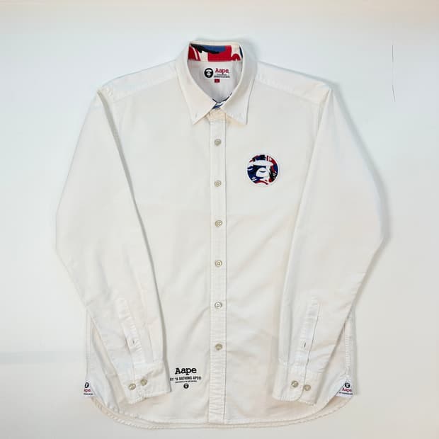 베이프 에이프 옥스포드 셔츠 L
