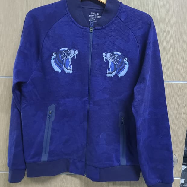 폴로랄프로렌 타이거 자수 집업 블루종 자켓