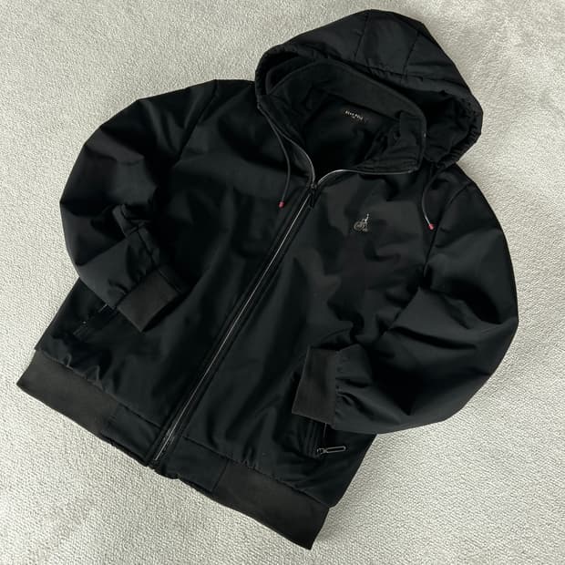 빈폴 블랙 후드 집업 자켓 100