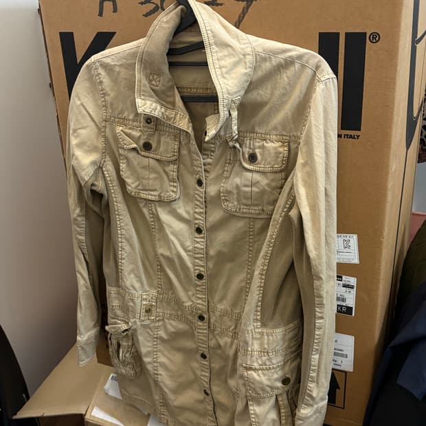 빈티지 베이지 사파리 자켓